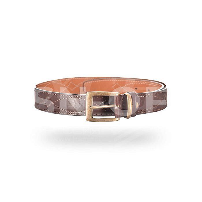 Ремень поясной мужской коричневый 35 мм 362